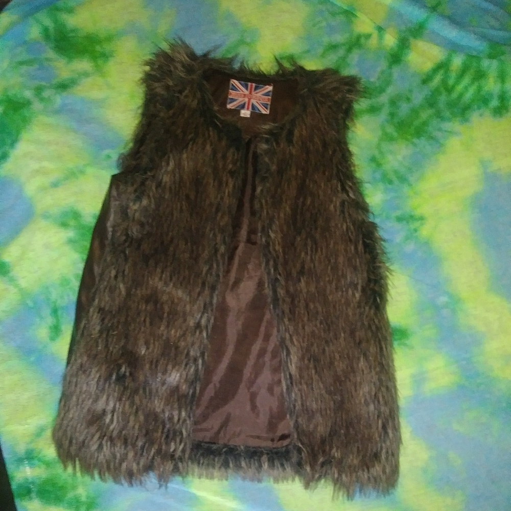 Faux fur vest